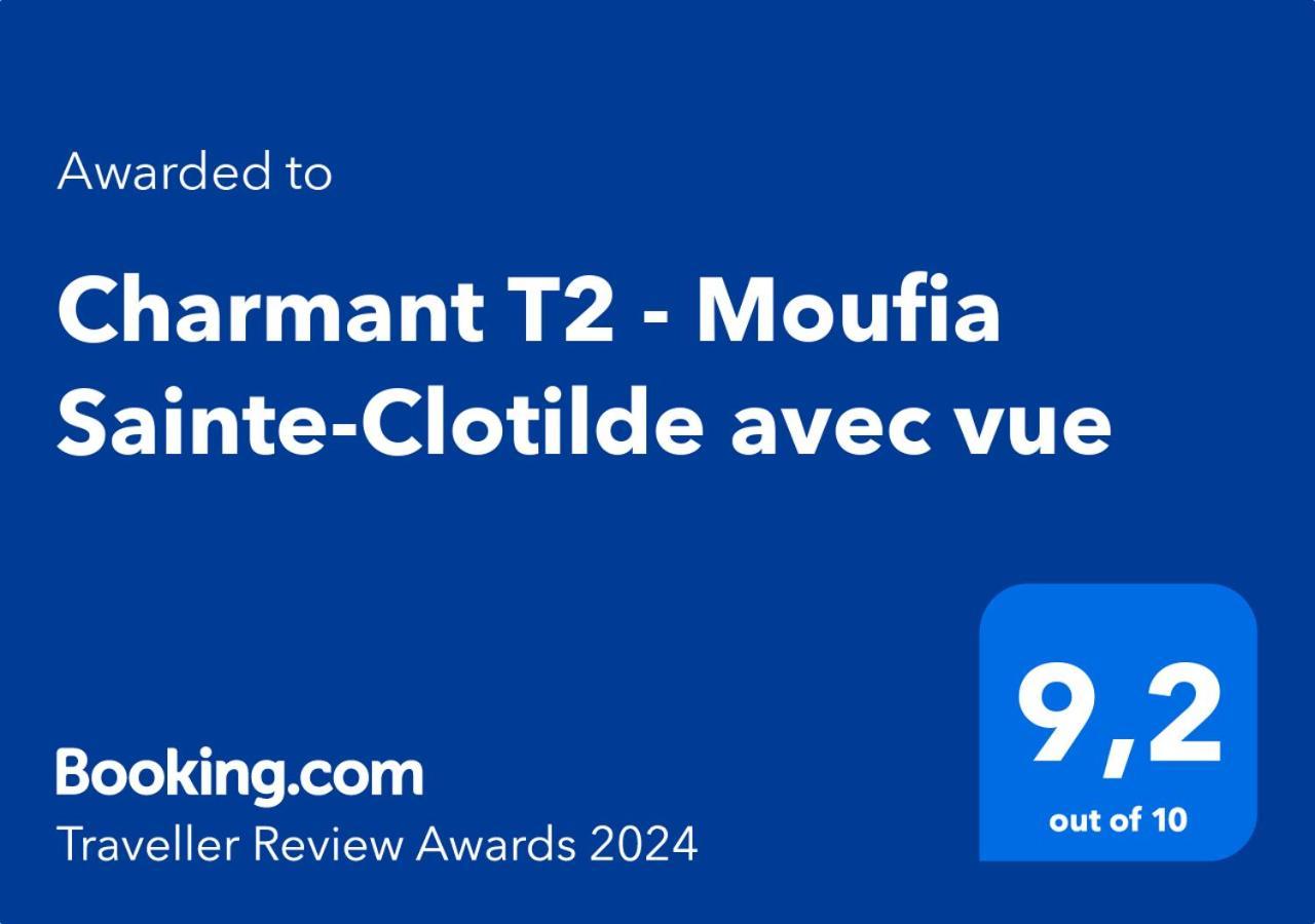 Charmant T2 - Moufia Sainte-Clotilde Vue Mer & Montagne Esterno foto